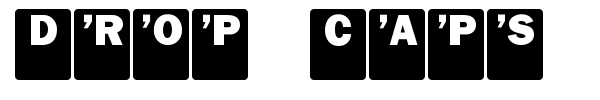 Drop Caps font preview